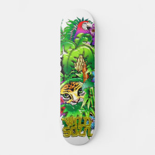 Djungelvilda djur- och växtSkateboard Mini Skateboard Bräda 18,5 Cm