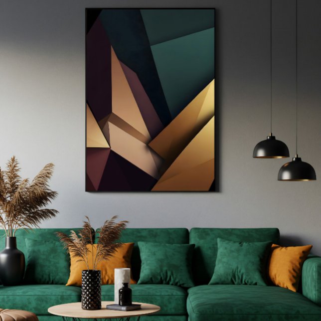 Djup Abstrakt Geometri Poster (Skapare uppladdad)