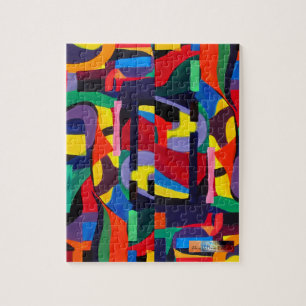Djup Abstrakt Konst av Alicia McDaniel Fine Art Pussel