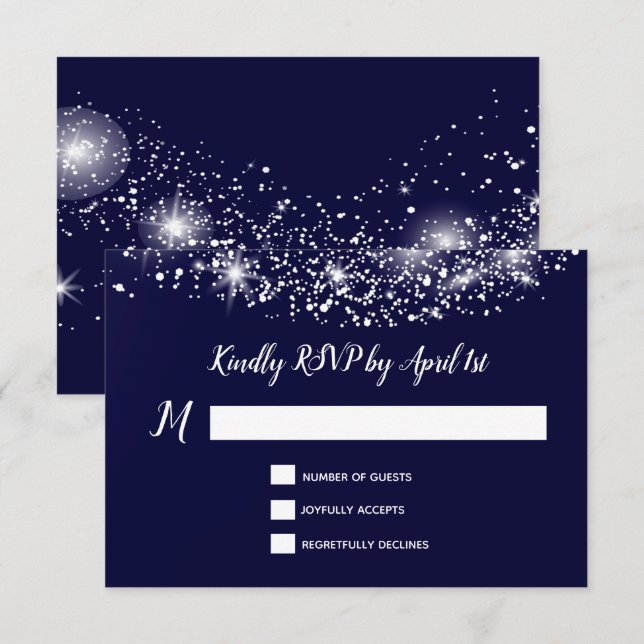 Djup blå stjärnhimmel OSA kort (Fram/baksida)