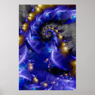 Djup blue. poster