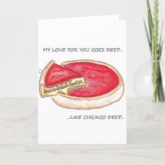 Djup Chicago-kärlek Kort