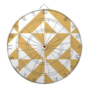 Djup Coola Guld Geometric Deco Cube Mönster Piltavla