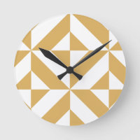 Djup Coola Guld Geometric Deco Cube Mönster