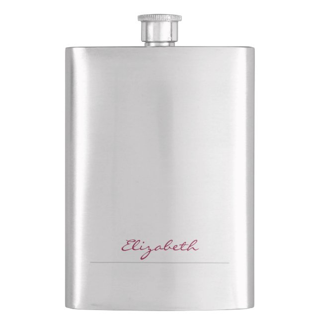 * Djup Fuchsia Signatur Personlig Fickplunta (Framsidan)