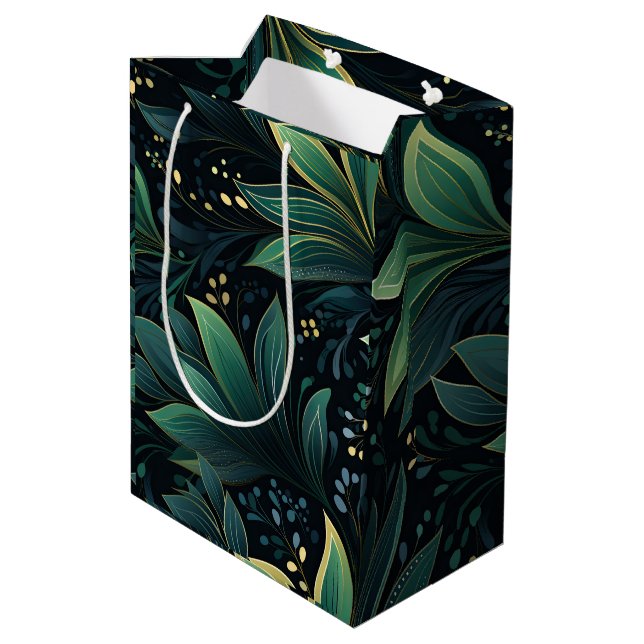 Djup Grönt och Blå, medelstor gåva (Baksidan Vinklad)