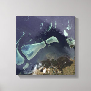 Djup grönt på land canvastryck