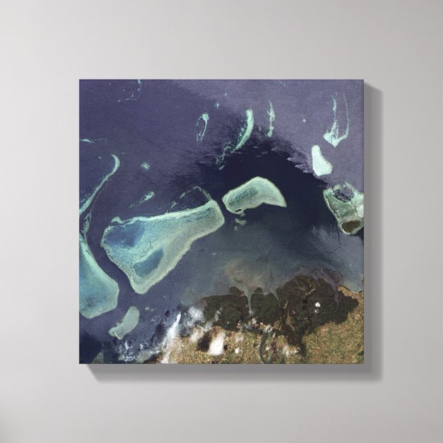 Djup grönt på land canvastryck (Framsida)