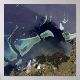 Djup grönt på land poster