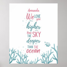 Djup Grönt Turcos Kärlek Anpassade