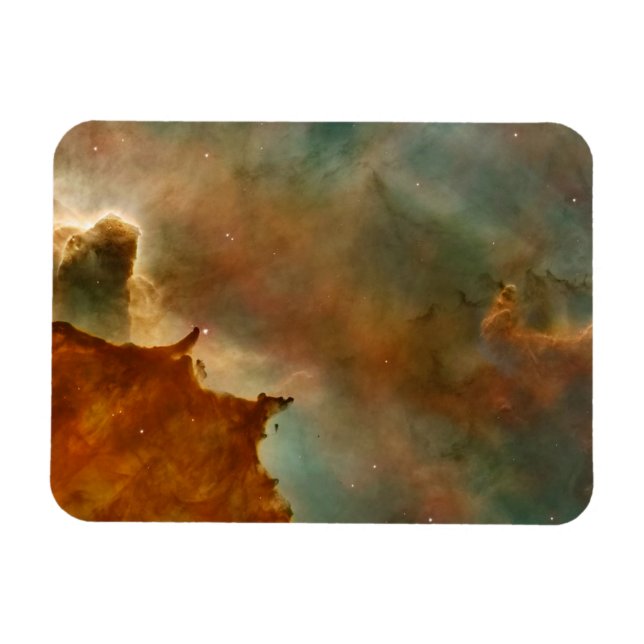 Djup Himlar Nebula Space Photo Magnet (Horisontell)