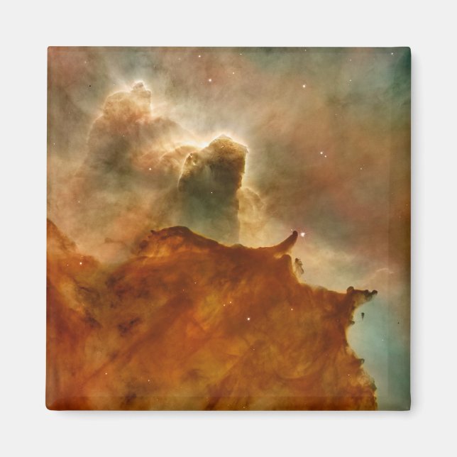 Djup Himlar Nebula Space Photo Magnet (Framsidan)