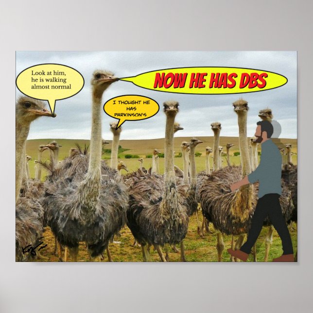 Djup hjärnstimulator för parkinsons sjukdom- 1 poster (Framsidan)