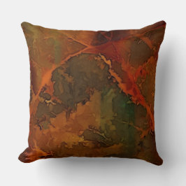 Djup höst - Rik - Jordad Abstrakt - fall Kudde