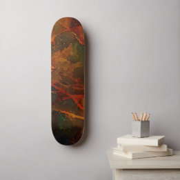 Djup höst - Rik - Jordad Abstrakt - fall Mini Skateboard Bräda 18,5 Cm