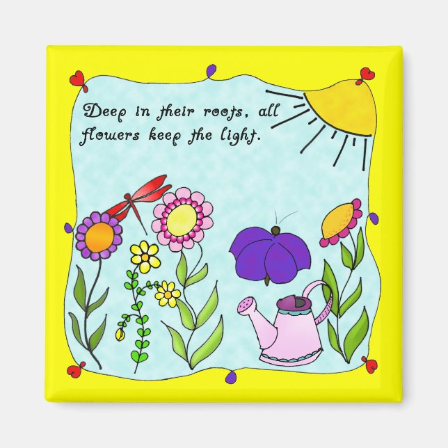 Djup i deras rotkvadratstreck magnet (Framsidan)