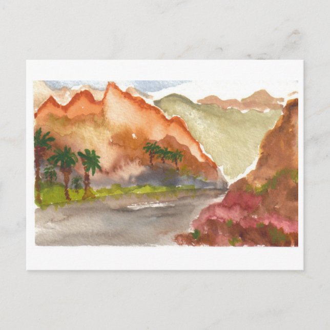 Djup i öknen vykort (Framsida)