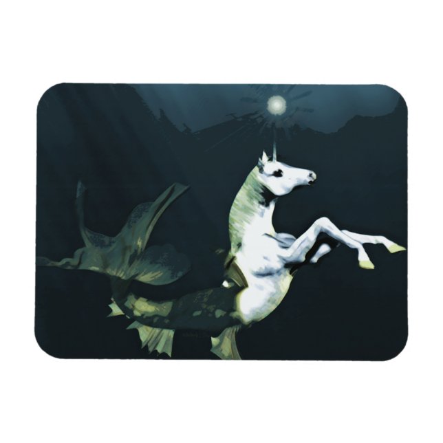 Djup i Sea Vinyl Magnet (Horisontell)