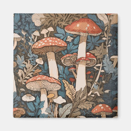 Djup i skogsvampar magnet