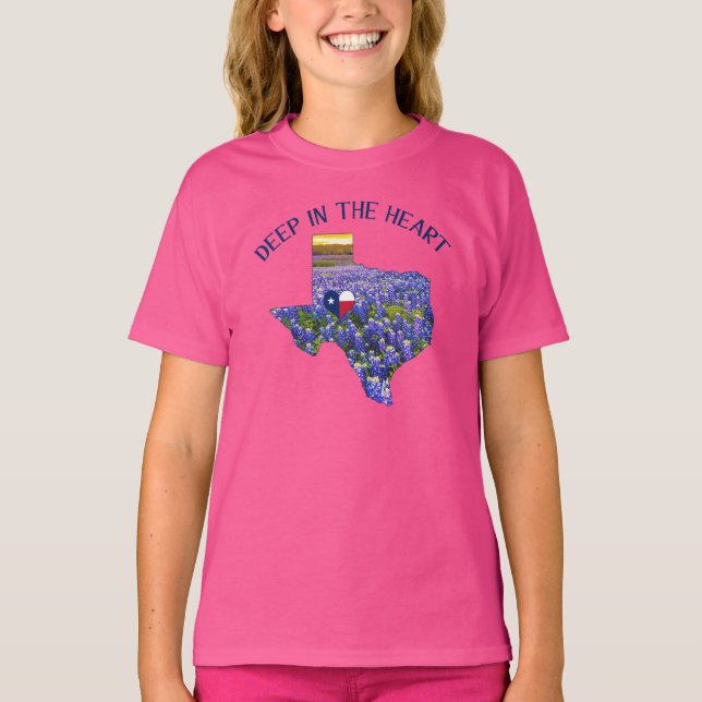 Djup i Texas hjärta T Shirt (Framsida)