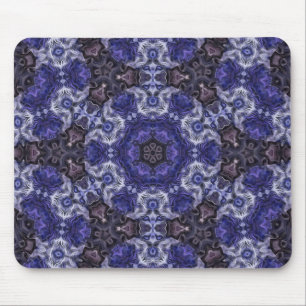 Djup Indigo Virvel Mandala med Flytande Mönster Musmatta