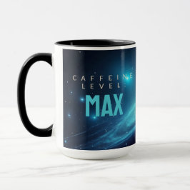 Djup kosmisk energi neon abstrakt galax mugg