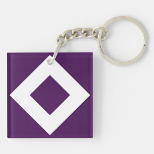 Djup Lila Diamond, Fet White Gräns