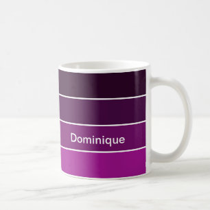 Djup Lila Kaffe Mugg - Vita Gräns