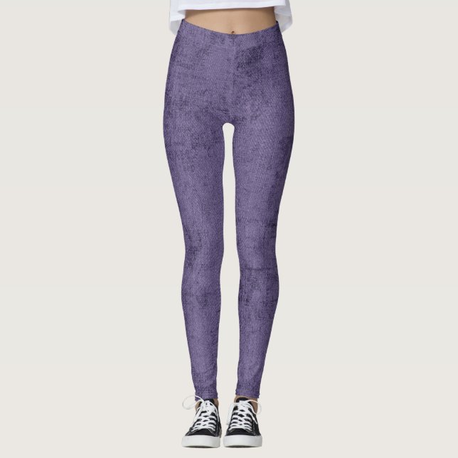 Djup Lila Kvinnors benägenhet Leggings (Framsida)