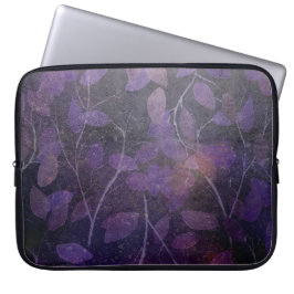 Djup Lila Löv Abstrakt Laptop Fodral