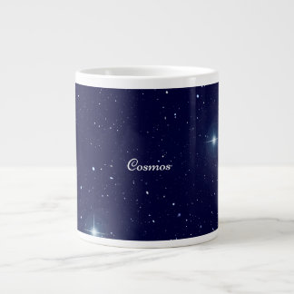 Djup Midnattsblå Kosmisk Stjärnhimmel Kosmos Mugg Jumbo Mugg