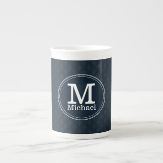 Djup Monogram för klassikermarinanpassningsbar Benporslin Mugg