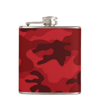 Djup, Mörk Röd Camo, Kamouflage Fickplunta