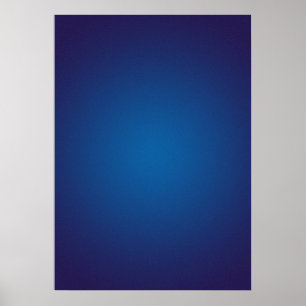 Djup mörkblå grynig vignett poster