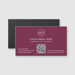 Djup Mulberry Magnetic Card med din info