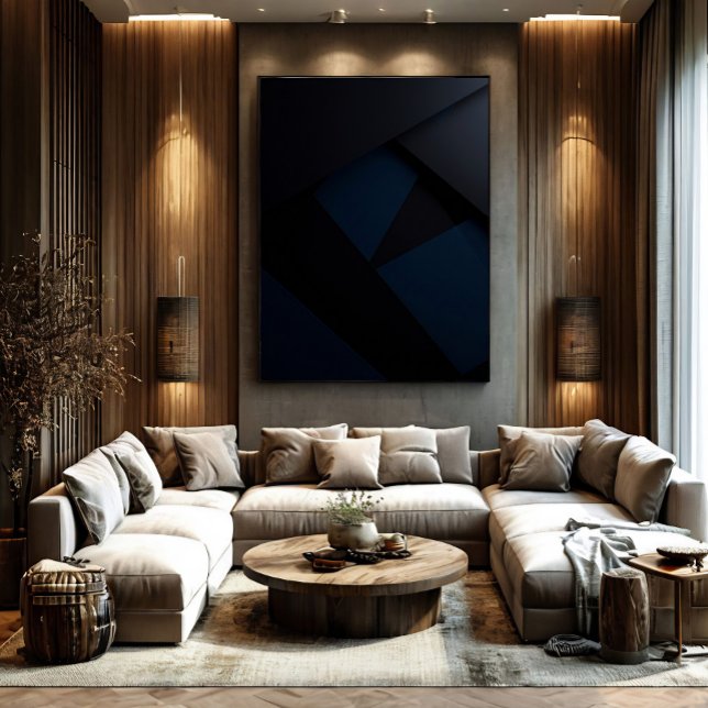 Djup nattgeometri poster (Skapare uppladdad)