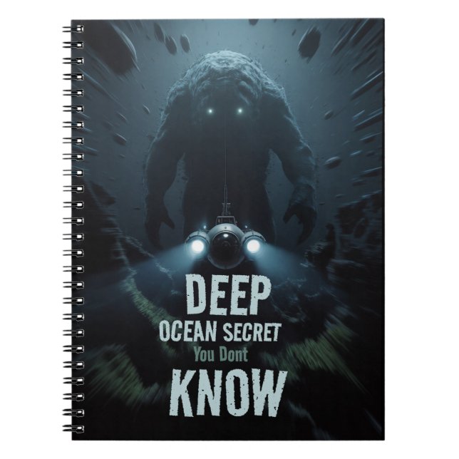 Djup Ocean Hemlig Journal – Anteckningsbok (Framsidan)