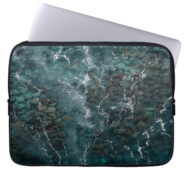 Djup Ocean Klipp Textur Laptop Fodral (Framsidan)
