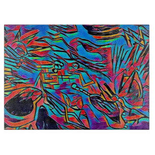 Djup på minnen E2 dekorativt glas Art 15"x11"