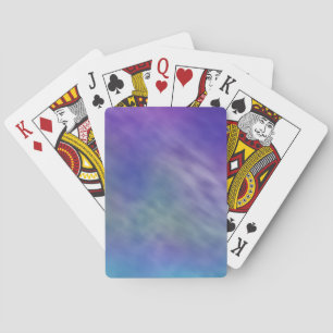 Djup regnbågsfärgad himmelbakgrund spel kort