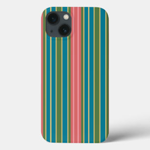 Djup Rosa Blue Grönt Stripe iPad Case-Mate Fodral