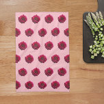Djup Rosa Dahlia Flower Seamless Mönster på Kökshandduk<br><div class="desc">Sömlös mönster av djup rosa Dahlia-blomma tryckt på kökshandduk. Kökshandduk för blommigt för älskare av blommor eller natur.</div>