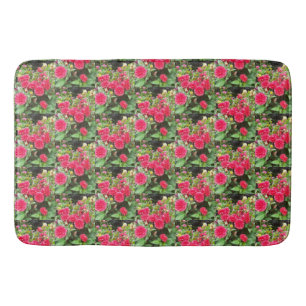 Djup Rosa Dahlias Bath Mat Badrumsmatta