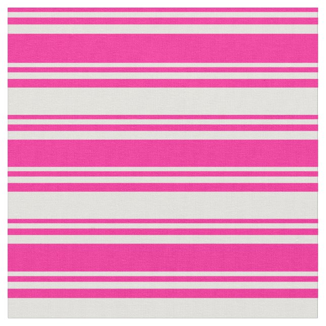 Djup Rosa & Light Gult Färgad Mönster Tyg (Närbild)