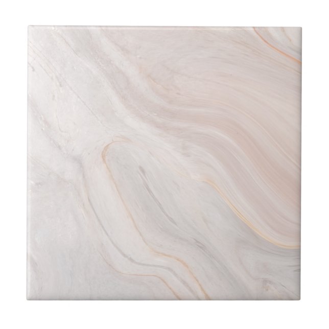 Djup Rosa Marble Avslutar dekorativ 4,25-tums kvad Kakelplatta (Framsidan)