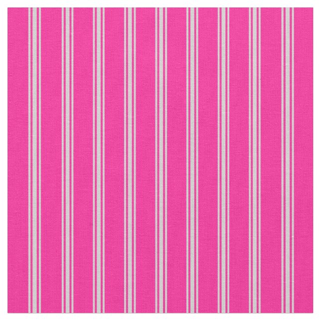 Djup Rosa och lätt Grått Linted Mönster Tyg (Närbild)