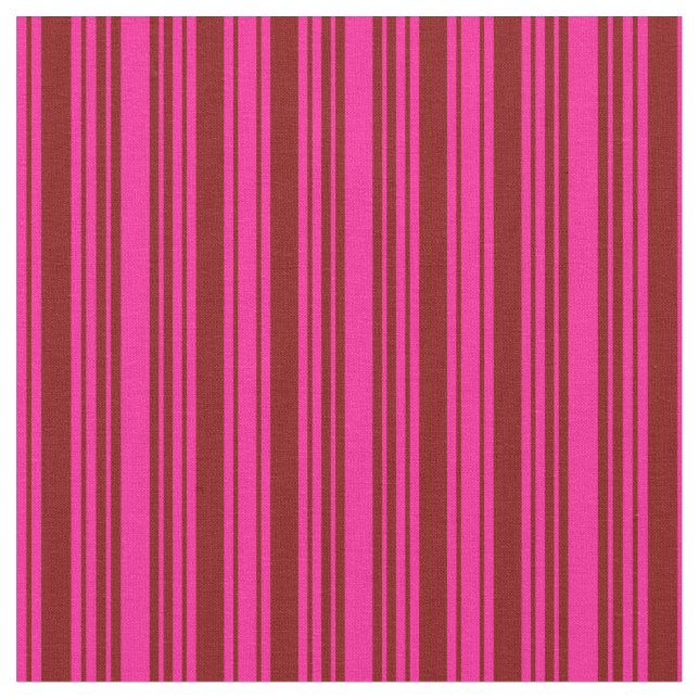 Djup Rosa och sjömil/stripe Mönster Tyg (Närbild)