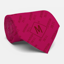 Djup Rosa Orchid Flower JEREMIAH 29 11 Monogram Slips