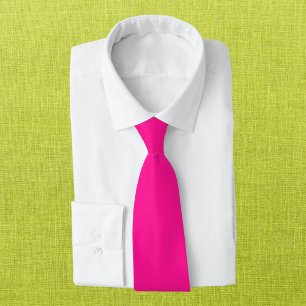 Djup Rosa Solid Färg Slips