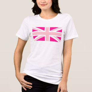 Djup Rosa Union Jack T Shirt
